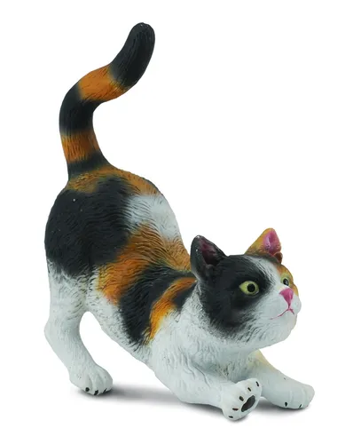 Collecta 88491 Hauskatze 3-farbig gestreckt 6 cm Hunde und Katzen