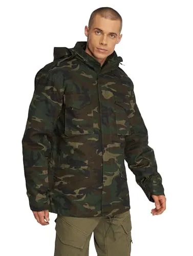 Brandit M65 Classic Jacket XXL - Woodland - Funktionsjacke im klassischen Design der US Feldjacke, pflegeleicht und robust, mit ausknöpfbarem Innenfutter und viel Stauraum durch mehrere Taschen.