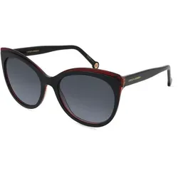 Carolina Herrera Unisex Sonnenbrille Her 0175/S 3H2/9O Black Pink - Sonnenbrille für Damen, stylisches Design in Black Pink, inklusive schützendem Etui für optimalen Schutz und Aufbewahrung.