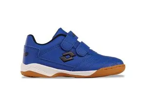 Lotto Unisex Kinder Pacer Sneaker, Blue Black, 35 EU - Sneaker für Kinder mit Klettverschlüssen für einfaches An- und Ausziehen, ideal für Hallensportarten und in kinderfußgerechter Passform, perfekt für Sport & Freizeit.