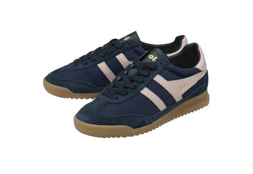 Gola Sneaker Tornado 2025 navyblau/rosa Damen, Größe 39 (US 8) - Trendige Gola Sneaker mit leichtem Obermaterial aus Nylon und klassischem Design. Ideal für den Alltag und bequem dank der Keilgummisohle.