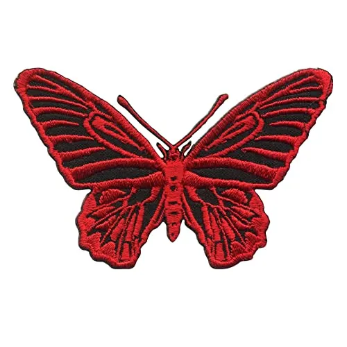 Freak Scene Aufnäher - Schmetterling - rot - Patch