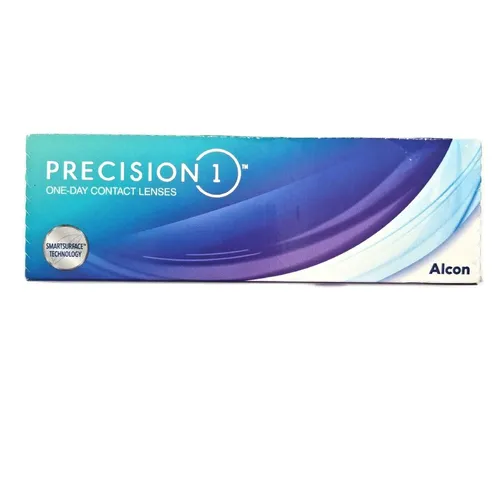 Alcon PRECISION1® Tageslinsen 30er Box - Kontaktlinsen für aktiven Lebensstil mit SMARTSURFACE® Technologie für hohen Tragekomfort und optimale Sehleistung, inklusive UV-Filter.