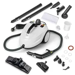 COSTWAY Dampfreiniger 2000W für 108 m2, 5 bar Dampfdruck , Temperatur bis 160°C, 1,8L Tank, 8 Min. Aufheizzeit, Dampfgeräte mit 13 Zubehör & N...