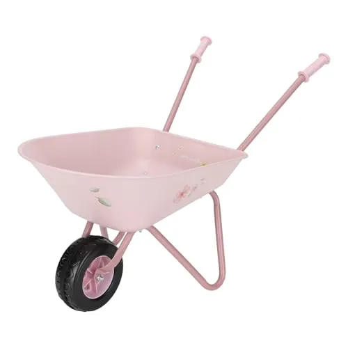 Little Dutch Schubkarre für Kinder Kinderschubkarre Metall - Fairy Garden rosa