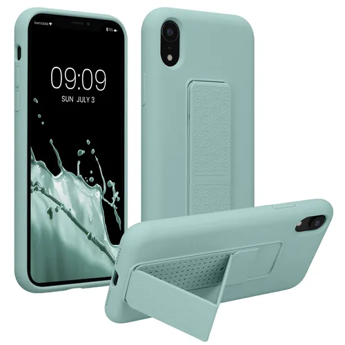 Hülle für Apple iPhone XR Hülle Silikon Case Handy Cover Fingerhalter