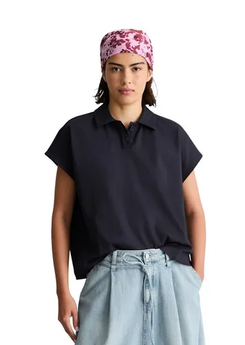 Marc O'Polo DENIM Poloshirt aus Interlock-Jersey in Blau (Größe S)