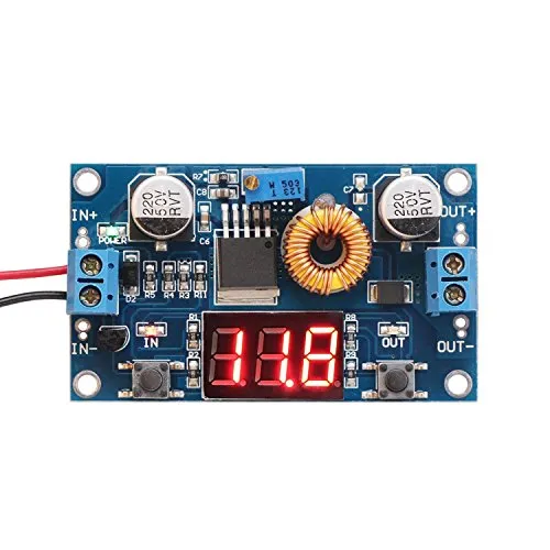 DollaTek Kleine DC Buck Volt Wandler Step Down Voltage Regulator Module Vorstand 4-38V zu 1.25-36V 5V / 12V Tragbarer Einstellbarer Ausgangsspannung Stabilisator Transformatorschalter