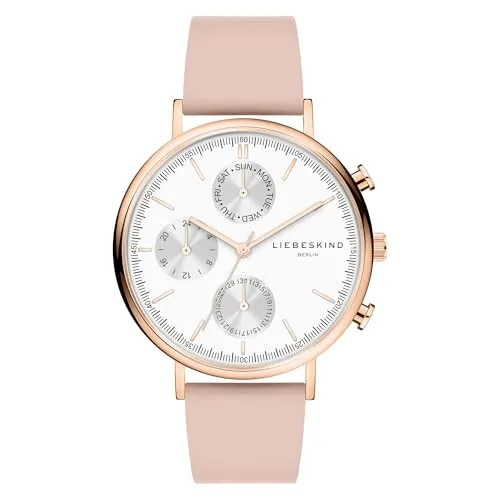 LIEBESKIND Damen Analog Quarz Uhr mit Leder Armband LT-0424-LM