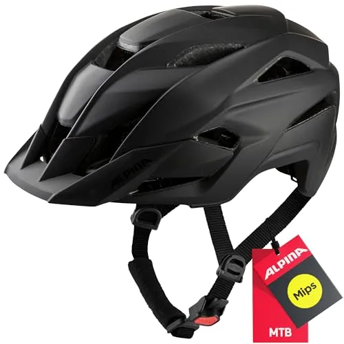 ALPINA Stan MIPS Fahrradhelm – Leichter & Sicherer All-Mountain Helm - Fahrradhelme mit MIPS-Technologie für zusätzlichen Schutz bei Stürzen. Insektennetz in Lüftungsöffnungen und optimale Belüftung für maximalen Komfort.
