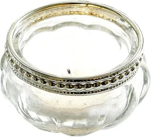 EK Germany Teelichthalter Teelichtleuchter antik-silber Ø 6 cm, H 3,5 cm (1 St)