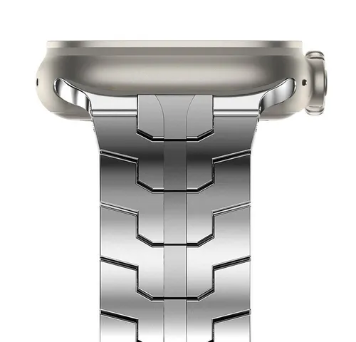 Edelstahl Armband für Apple Watch, elegantes Design für 44mm/45mm/49mm - Smartwatch Ersatzarmbänder – Hochwertiges, verstellbares Edelstahlarmband mit kratzfester Oberfläche, ideal für jeden Anlass und einfach anpassbar.