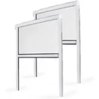 Avosdim 2 Insektenschutzrollo für Fenster PVC 100cm x 160cm Weiß