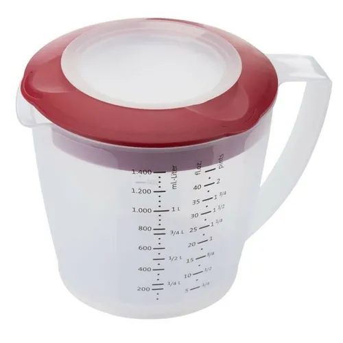 Westmark Rührbecher mit Deckel, »Helena«, 1,4 l, rot 3105227R