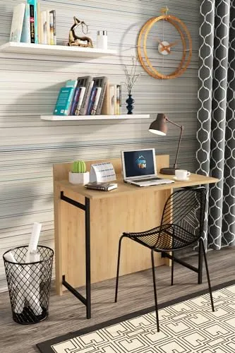 Moblix Klapptisch FRELIX - Klappbarer Schreibtisch für Büro und Home Office - Schreibtisch mit platzsparendem Design, ideal für kleinere Räume. Robuste Konstruktion und einfache Montage machen ihn zum perfekten Begleiter für Ihr Arbeitszimmer.