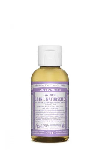 1x Dr. Bronners 18-IN-1 Naturseife Lavendel vegan & fair trade 60ml
