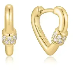 ANIA HAIE Mini Heart Clasp Huggie Hoop Ohrringe von Ania Haie