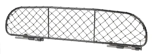 WALSER Hundegitter Trenngitter NYL 8 - Sichere Trennung des Fahrzeug-Innenraums vom Kofferraum. Robustes Metallgitter oder flexibles Polyamid-Netz für einfache Montage ohne Bohren. Ideal für sicheren Transport Ihres Hundes.