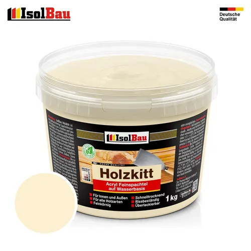 Holzkitt Spachtelmasse Holzspachtelmasse Außen Innen 1 kg Esche ( Nr. 16 )