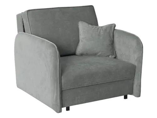 Mirjan24 Sofa Viva Loft I mit Schlaffunktion, Schlafsofa, einsitzer Polstersofa mit Bettkasten inkl. Kissen, Bettsofa Wohnlandschaft Farbauswahl (Run Again 85)