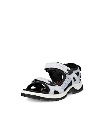 Ecco Damen Yucatan W Sandal, AIR/Dusty Blue, 43 EU - Wanderschuhe mit 3-Punkt-Anpassbarkeit und ECCO FLUIDFORM Technologie für optimalen Komfort, Stabilität und hervorragenden Grip auf jedem Terrain.
