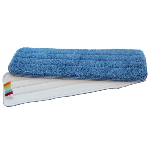 ReinigungsBerater Wischmop blau für Naßreinigung 44 x 13 cm VELCRO Mikrofaserbezug mit Farbkodierung & Klettrücken 601.500.002