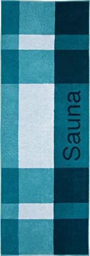Erwin Müller Saunatuch Walk-Frottier Petrol Größe 80x200 cm