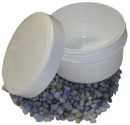 Salbenkruken Homöopathie Kunststoffdosen Kruken 50g 60ml Flach Deckel weiß 50