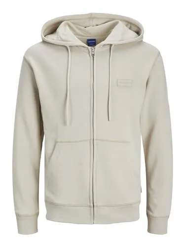 JACK&JONES Herren Sweatjacke JORFADED Sweat Zip Hood (DE/NL/SE/PL, Alphanumerisch, S, Regular, Regular, moonbean)