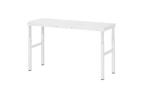Rau Basis-Arbeitstisch Melamin 1500x500x650-1000mm - Robuster Arbeitstisch aus Melamin, ideal für den professionellen Einsatz, höhenverstellbar für optimale Ergonomie.