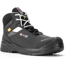 Sixton Arbeitsschuhe Forza High S3 Schwarz/Grau Größe 42 - Vielseitige S3 Sicherheitsschuhe mit hohem Tragekomfort und rutschfester Laufsohle. Ideal für Handwerk, Logistik und ESD-Bereiche. Leicht und atmungsaktiv für den täglichen Einsatz.