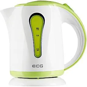 ECG green RK 1022 Elektrischer Wasserkocher - Wasserkocher in modernem Grün-weiß, 1,0 l Fassungsvermögen, BPA-frei und energiesparend mit 1100 W. Ideal für schnelles Kochen und einfache Wartung dank abgedecktem Heizelement.
