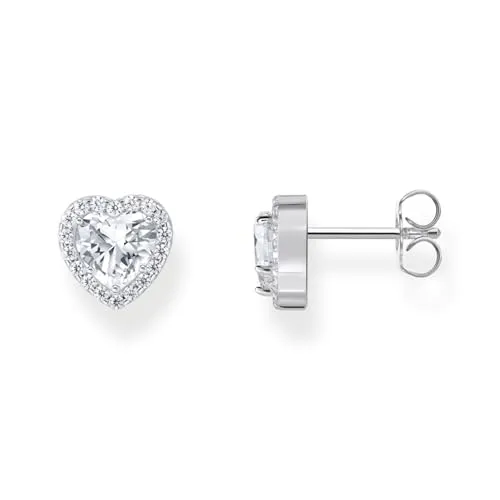 Thomas Sabo Ohrstecker Herz Silber H2305-051-14 - Ohrringe für Damen mit funkelnden Zirkonia-Steinen, perfekt als romantisches Geschenk oder für besondere Anlässe.