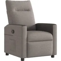 vidaXL Relaxsessel Taupe Stoff