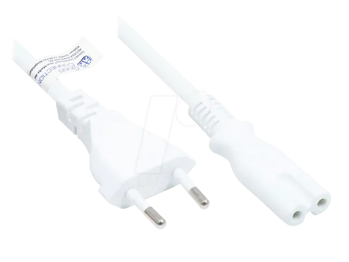 GC P0370-W075 - Euro-Stecker Typ C auf C7, 7,5 m lang, VDE geprüft und ideal für flexible Stromversorgung