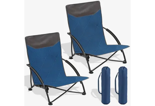 Sekey Klappstuhl Strandliegestuhl – leichter Campingstuhl für entspannte Tage - Ideal für Strand, Garten und Balkon. Klappbar und mit bequemer Rückenlehne, bietet er Komfort und Stabilität bis 140 kg. Leicht im Gewicht (2,92 kg) und kompakt für den Transport.
