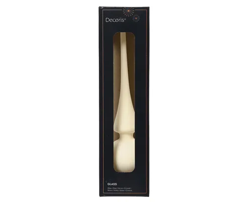 Kaemingk Christbaumspitze, Christbaumspitze Glas 26cm wollweiß matt