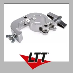 Riggatec Halbschellenhaken - Multi Clamp silber bis 250 kg (48 - 51 mm)