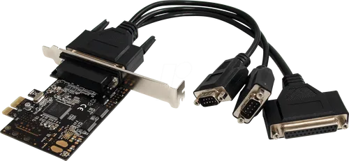 ST PEX2S1P553B - 3 Port RS232, DB25, parallel, seriell, PCIe Karte, Low Profile
