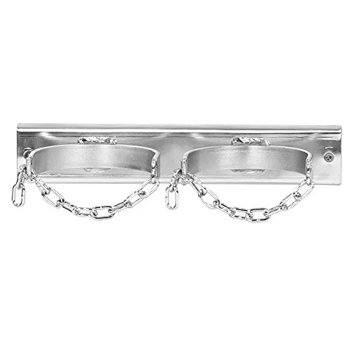 SCAPP Wandhalterung für 2 x 10L Gasflaschen, mit Sicherungskette, Gasflaschenhalterung, Wandhalterung