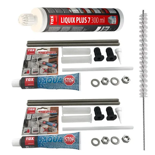 TOX Schwerlastbefestigungsset gedämmte Fassade 4xM12 A4 Markisenbefestigung