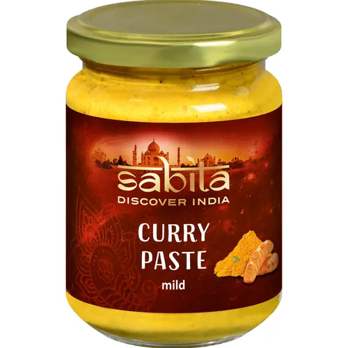 Produktbild Sabita Curry-Paste mild für indische Currys zum marinieren 125g Glas
