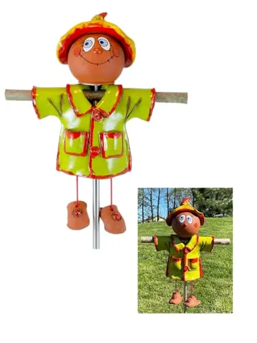 Midene Gartenstecker Keramik Handgefertigt in gelb von Midene