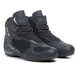 TCX RO4D Air - Hochwertige Motorradschuhe in Schwarz/Grau - Größe 41 EU - Motorradstiefel mit D3O Knöchel-Verstärkungen und atmungsaktivem OrthoLite® Fußbett für hohen Komfort und Sicherheit beim Fahren.