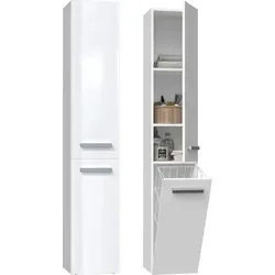 CDF Bad-Hochschrank NEL lV – Weiß glänzend