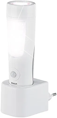 Lunartec Notlampe Stromausfall: 4in1-Nacht- & Hand-Leuchte mit Akku, Dämmerungs- & Bewegungssensor (Lampe die bei Stromausfall angeht, Notlicht Stromausfall, Batterieleuchte mit Bewegungsmelder)