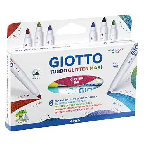 Giotto - Turbo Glitter Maxi Marker, mit Glitzer, 426600