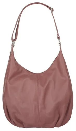 Stylischer Shopper CLUTY aus echtem Leder, rosa - Handtaschen aus 100% Rindleder, Made in Italy. Geräumig mit Reißverschluss und Smartphonefach für Ordnung und Sicherheit – der perfekte Begleiter für den Alltag.