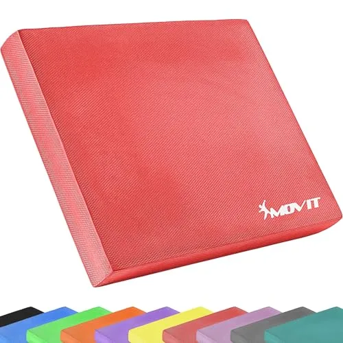 MOVIT Balance Pad DYNAMIC BASE, 50 x 40 cm - 10 Farben - Kompakte Koordinationsmatte für effektives Balancetraining und Muskelstärkung. Ideal für Fitness, Yoga und Pilates. Rutschfest und hautverträglich, Maße: 50 x 40 x 6 cm, Gewicht: 650 g.