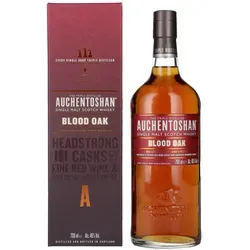Auchentoshan BLOOD OAK Single Malt Scotch Whisky 46% Vol. 0,7l - Whisky mit einzigartiger Fassreifung in Blutorangen-infundierten Ex-Bourbonfässern, vollmundig und komplex, ideal für Genießer und als Geschenk in stilvoller Box.